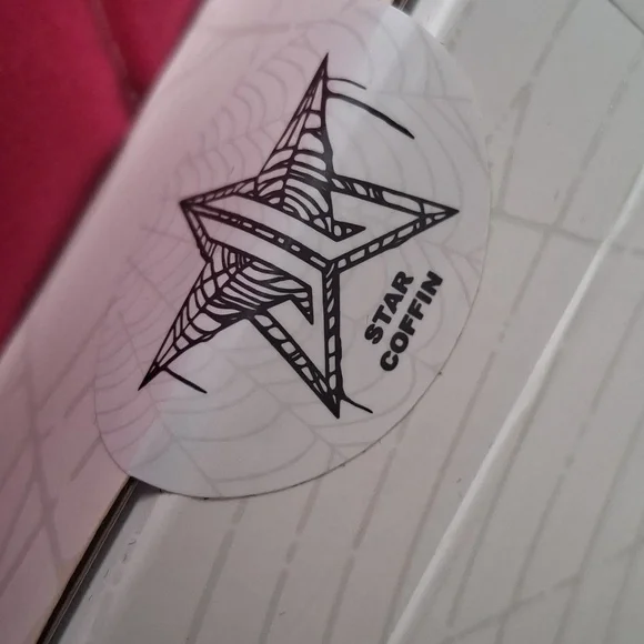 Black Velvet Coffin Mirror - Picture 2 of 3